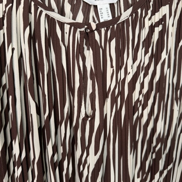 Addition Elle Zebra Animal Print Pleated Sleeveless Midi Dress A-Line Size 24 - Picture 8 of 12